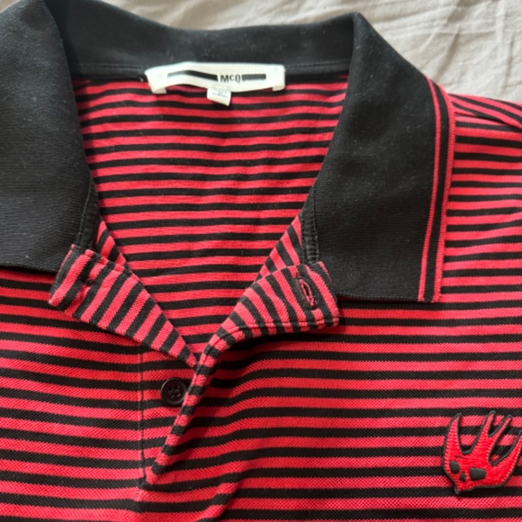 McQ Small Striped Polo - Picture 3 of 4